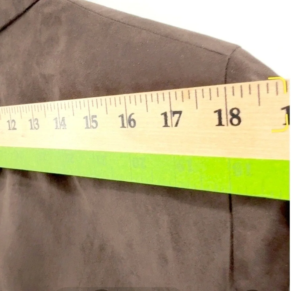Nautica Branfort Suede Feel Jacket Coat Blazer Men's 40R Brown Two Button Career